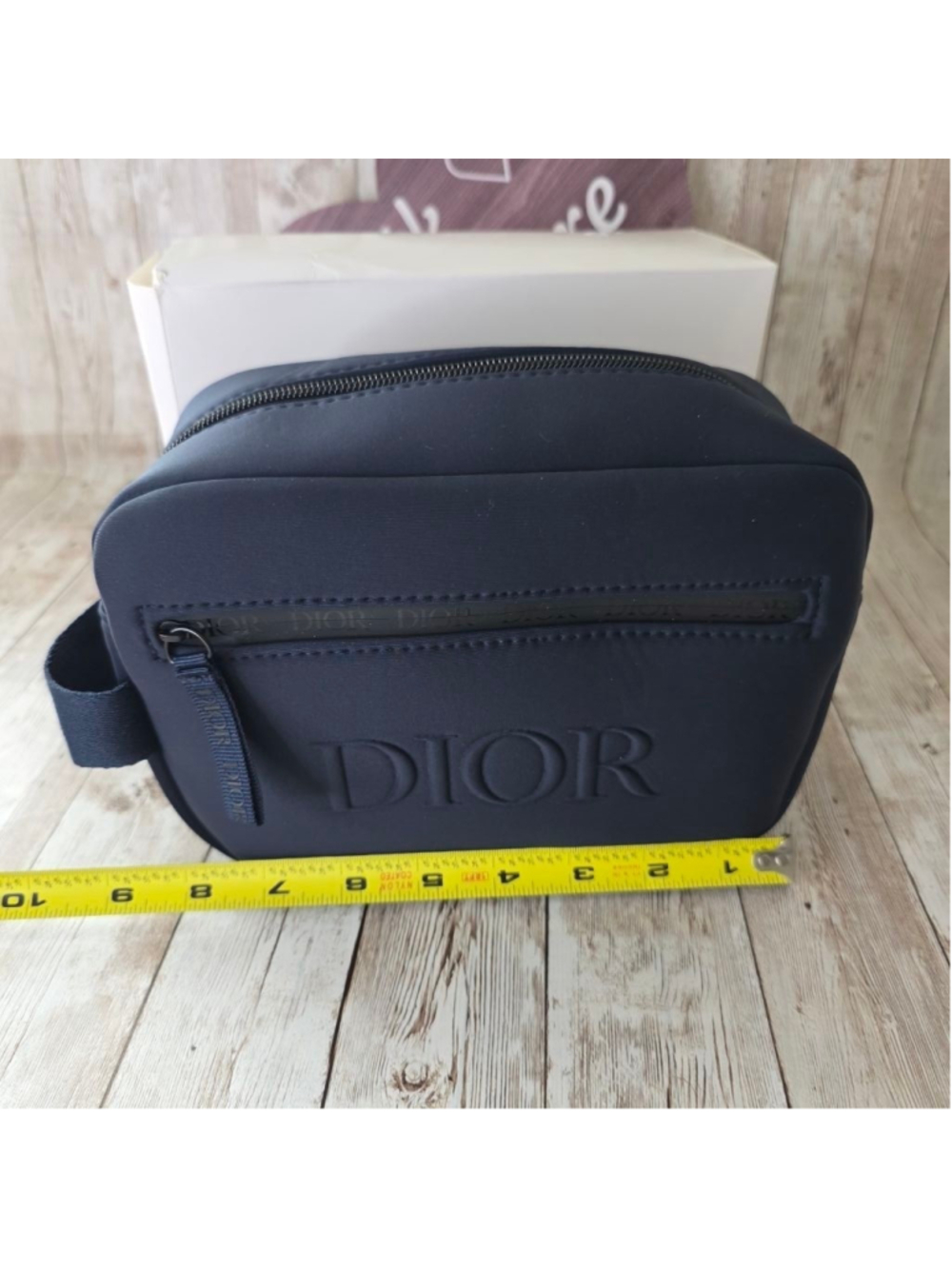 Unisex Dior Toiletry Bag Medium Blue - Picture 2 of 8